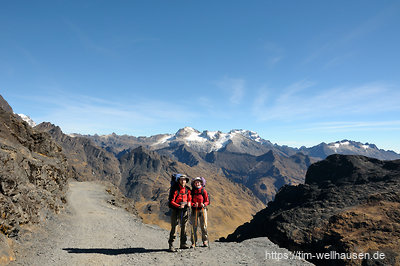 Der Choro Trail ist eine der schönsten Wanderungen Boliviens: Er beginnt in der Nähe von La Paz beim Cumbre Pass auf 4850 Metern Höhe und windet sich bis ins Amazonas-Tiefland hinab.