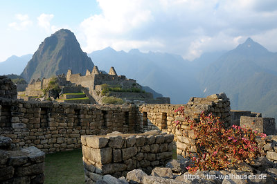 Ein etwas weniger bekannter Blick aus dem Königspalast von Machu Picchu.