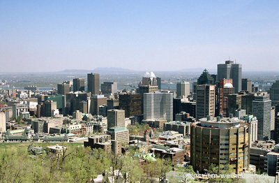 Blick auf Montreal vom Gipfel des namensgebenden Berges, dem Mont Royal